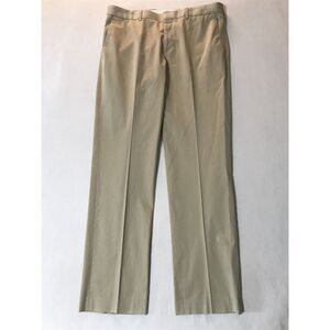 Express 34 x 34 Producer Khaki Flex Cotton Blend Straight Flat Front Chino Pants